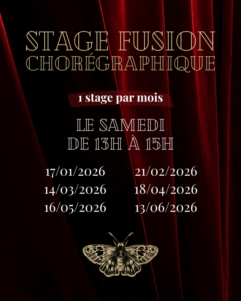 1 stage par mois. Le samedi de 13h à 15h, les 17/01/2026, 21/02/2026, 14/03/2026, 18/04/2026, 16/05/2026 et 13/06/2026.